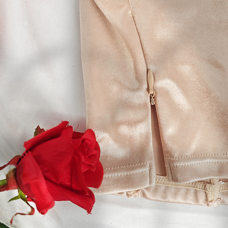 Cross-border Explosions Pure Desire High-end Sense Waistcoat Small Vest Sexy Style Color Ding French One-character Shoulder Beautiful Back Sling Tube Top