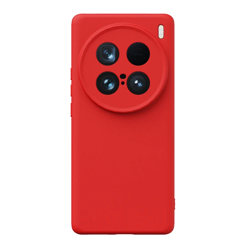 Soft Liquid Silicone Phone Case For VIVO X100 Ultra X300S X200 Pro Mini X300Ultra , Slim Skin Fleece Camera Protection Cover