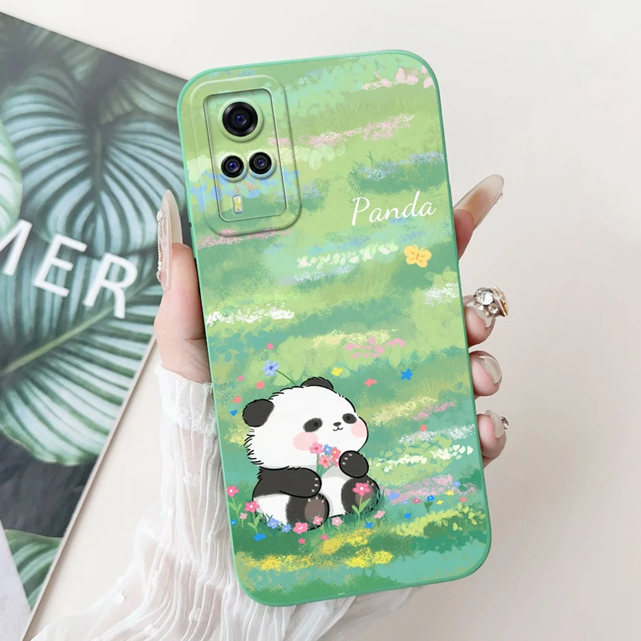 For Vivo Y51 2020 Case V2030 Luxury Candy Painted Cover Soft TPU Phone Case For Vivo Y31 Y 33 VivoY51 Fundas Vivo Y53s 4G Bumper