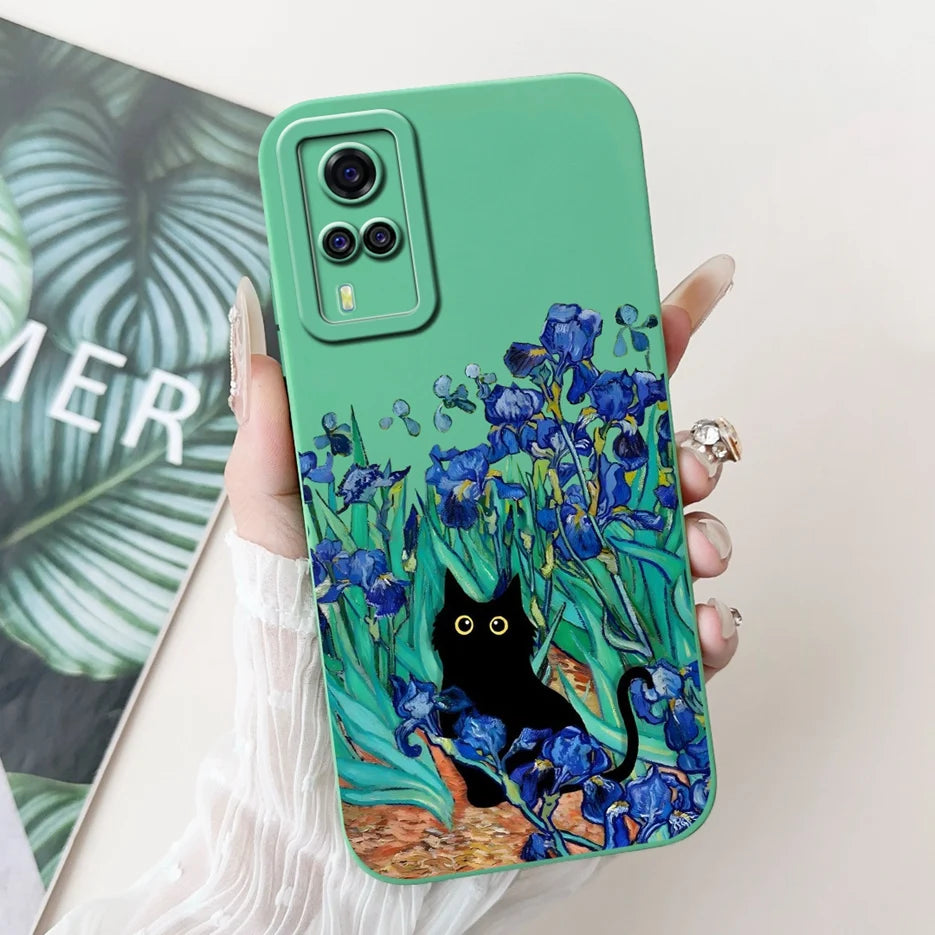 For Vivo Y51 2020 Case V2030 Luxury Candy Painted Cover Soft TPU Phone Case For Vivo Y31 Y 33 VivoY51 Fundas Vivo Y53s 4G Bumper
