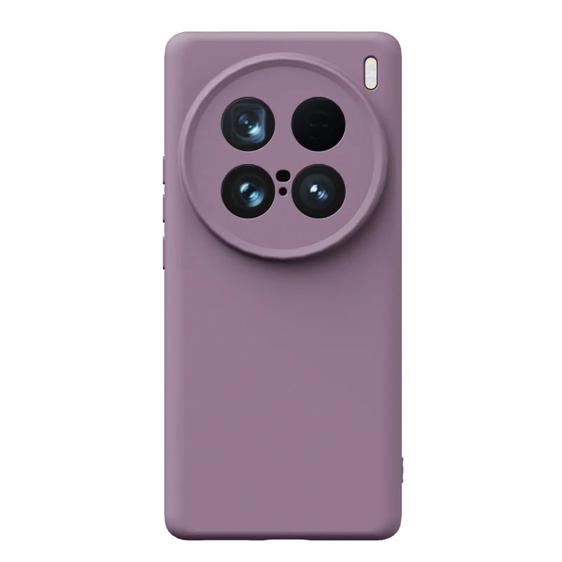 Soft Liquid Silicone Phone Case For VIVO X100 Ultra X300S X200 Pro Mini X300Ultra , Slim Skin Fleece Camera Protection Cover