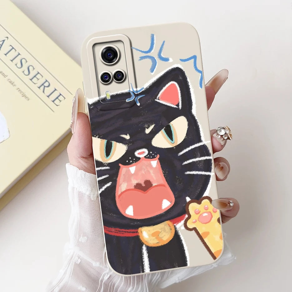For Vivo Y51 2020 Case V2030 Luxury Candy Painted Cover Soft TPU Phone Case For Vivo Y31 Y 33 VivoY51 Fundas Vivo Y53s 4G Bumper
