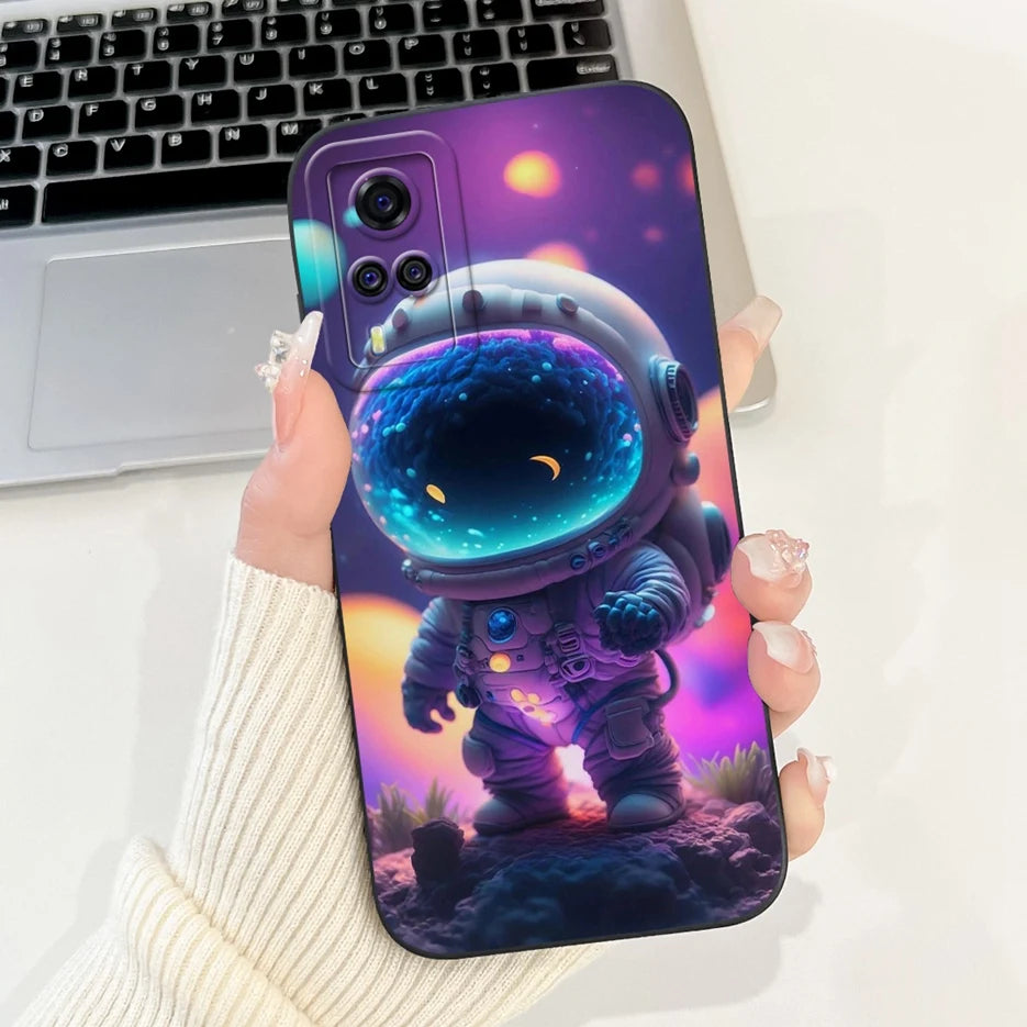 For Vivo Y51 2020 Case V2030 Luxury Candy Painted Cover Soft TPU Phone Case For Vivo Y31 Y 33 VivoY51 Fundas Vivo Y53s 4G Bumper