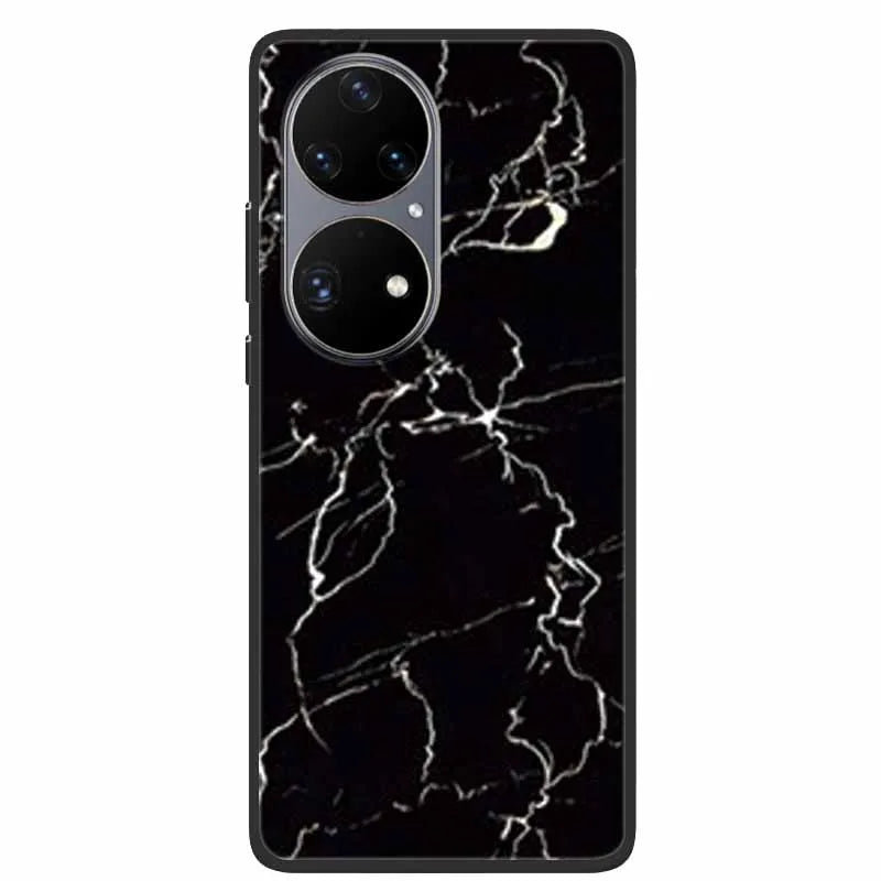 For Huawei P50 Pro Case P50E Shockproof Soft Silicone Phone Case For Huawei P50Pro Back Cover P 50 Luxury Protective TPU Coque