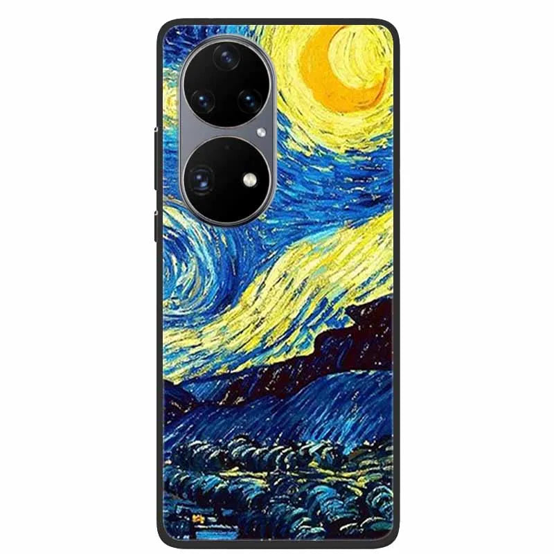 For Huawei P50 Pro Case P50E Shockproof Soft Silicone Phone Case For Huawei P50Pro Back Cover P 50 Luxury Protective TPU Coque