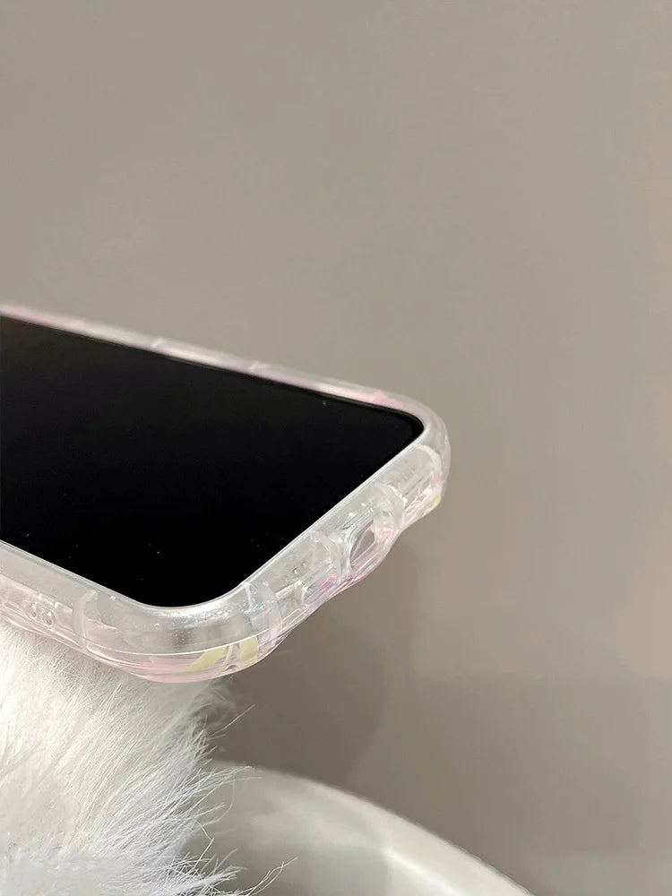 Phone Case For Realme 10 4G 11 Pro Plus C21Y C30 C31 C11 C55 C53 C35 C33 6 7 8 8i 9i Tulip Printing Grip Holder Wave Cover