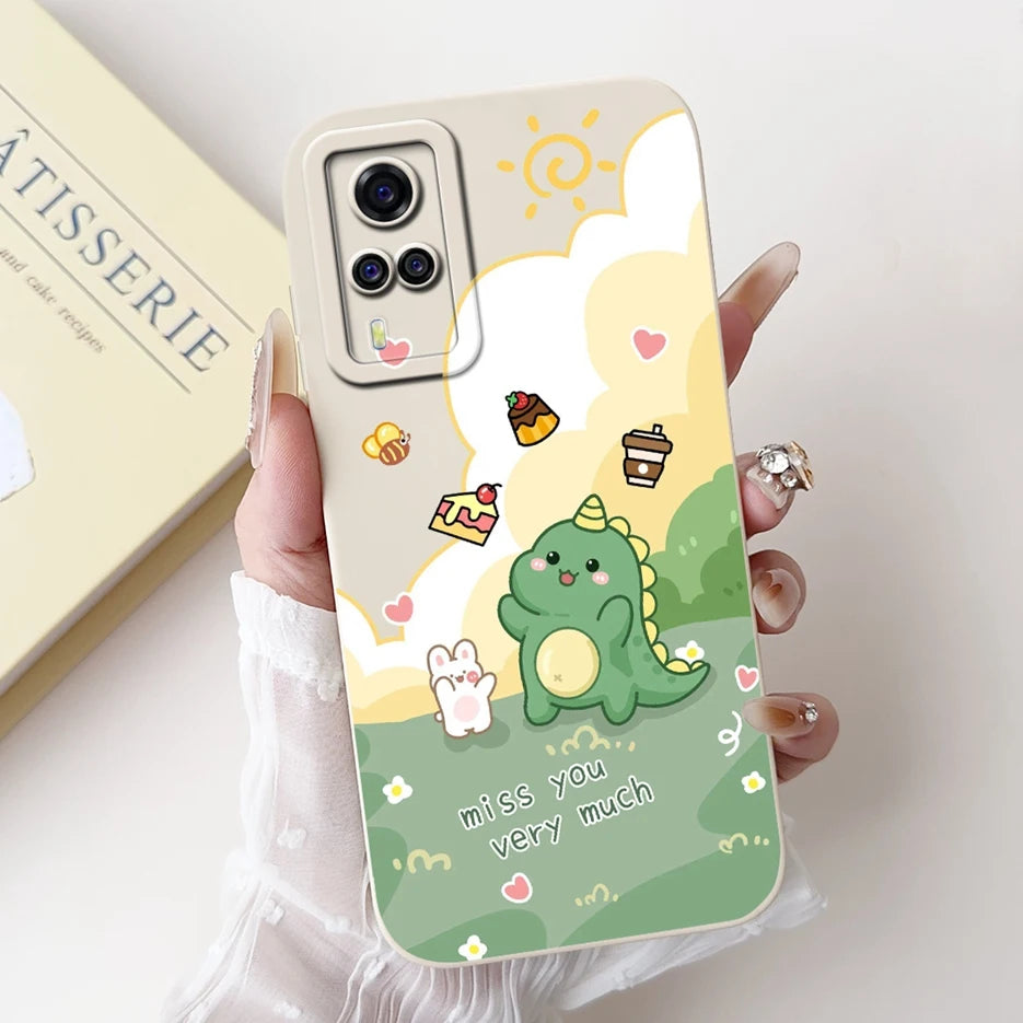 For Vivo Y51 2020 Case V2030 Luxury Candy Painted Cover Soft TPU Phone Case For Vivo Y31 Y 33 VivoY51 Fundas Vivo Y53s 4G Bumper