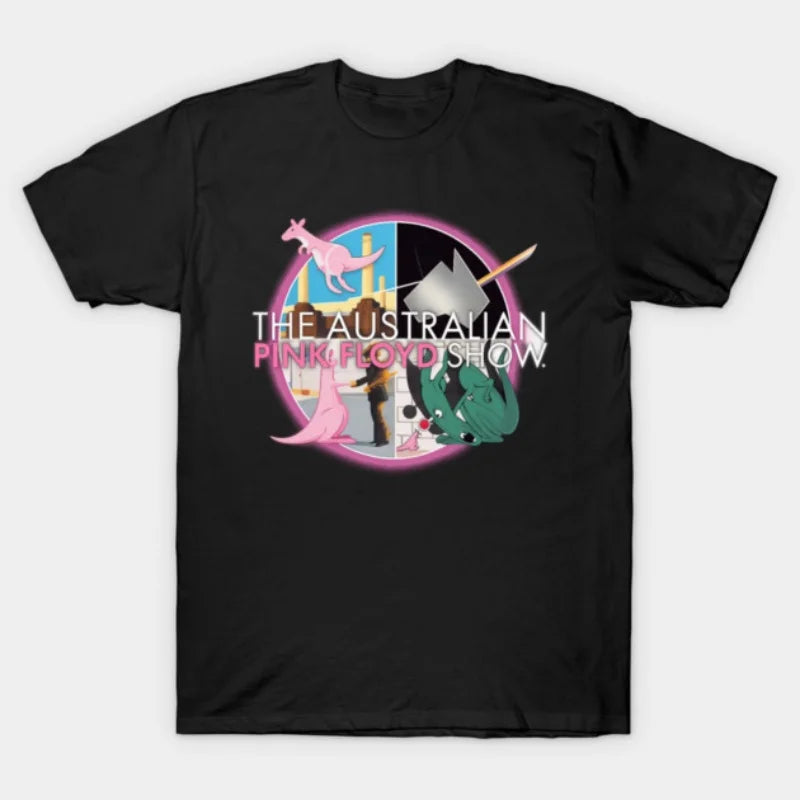 Pink Floyd T-shirt, unisex street style short-sleeved American retro casual 100% cotton trendy high-street short-sleeved T-shirt