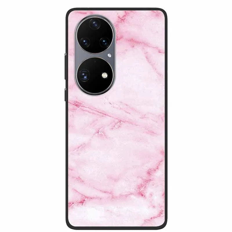 For Huawei P50 Pro Case P50E Shockproof Soft Silicone Phone Case For Huawei P50Pro Back Cover P 50 Luxury Protective TPU Coque