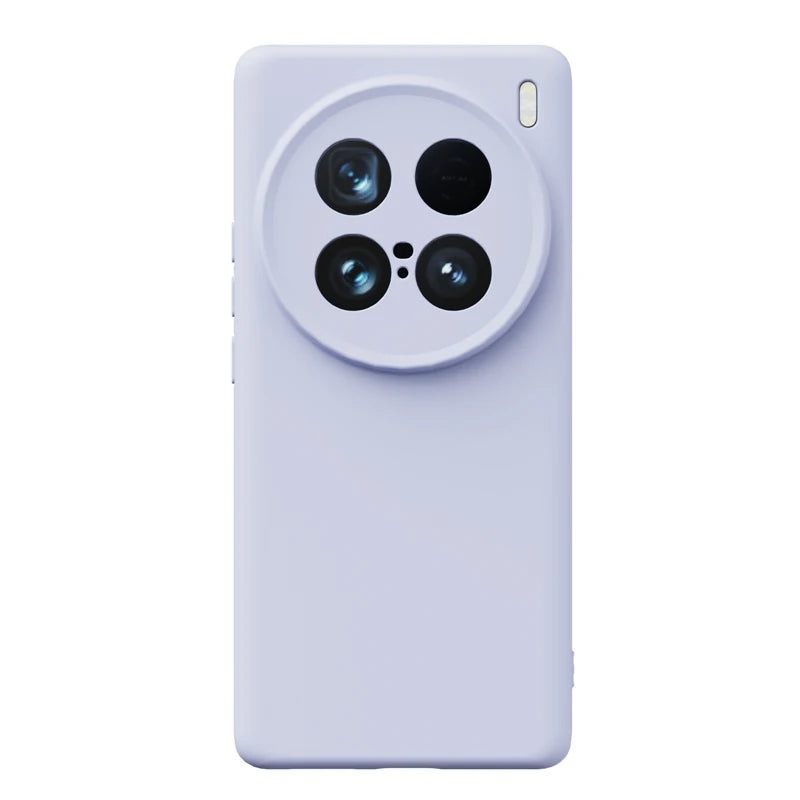 Soft Liquid Silicone Phone Case For VIVO X100 Ultra X300S X200 Pro Mini X300Ultra , Slim Skin Fleece Camera Protection Cover