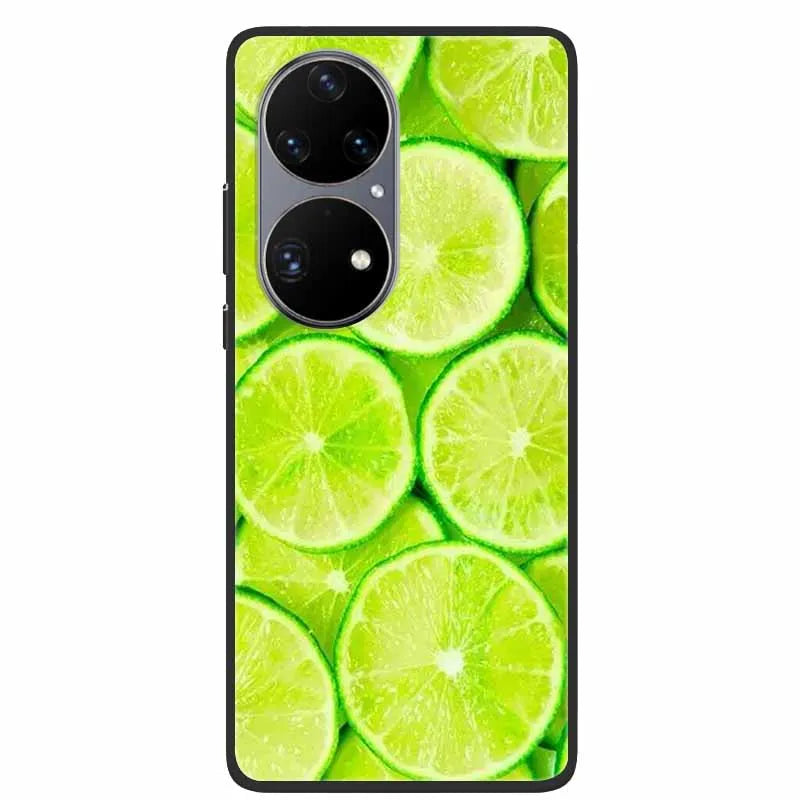 For Huawei P50 Pro Case P50E Shockproof Soft Silicone Phone Case For Huawei P50Pro Back Cover P 50 Luxury Protective TPU Coque