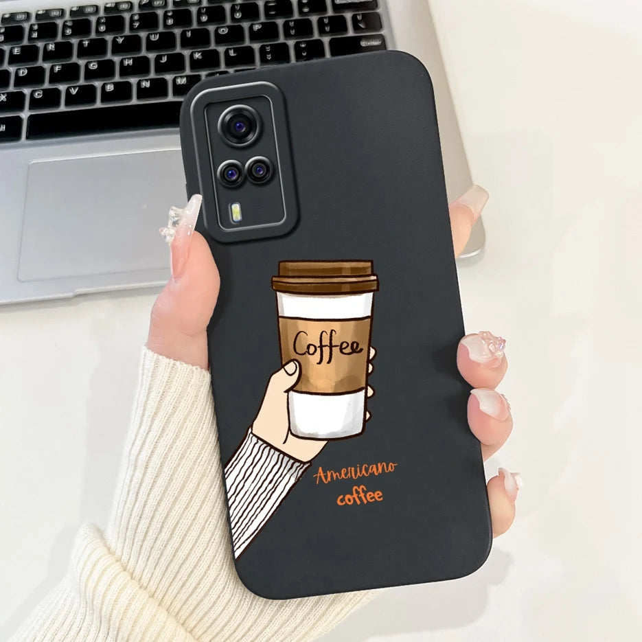 For Vivo Y51 2020 Case V2030 Luxury Candy Painted Cover Soft TPU Phone Case For Vivo Y31 Y 33 VivoY51 Fundas Vivo Y53s 4G Bumper