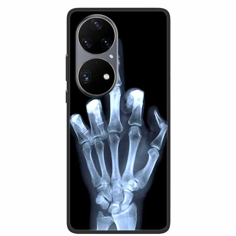 For Huawei P50 Pro Case P50E Shockproof Soft Silicone Phone Case For Huawei P50Pro Back Cover P 50 Luxury Protective TPU Coque