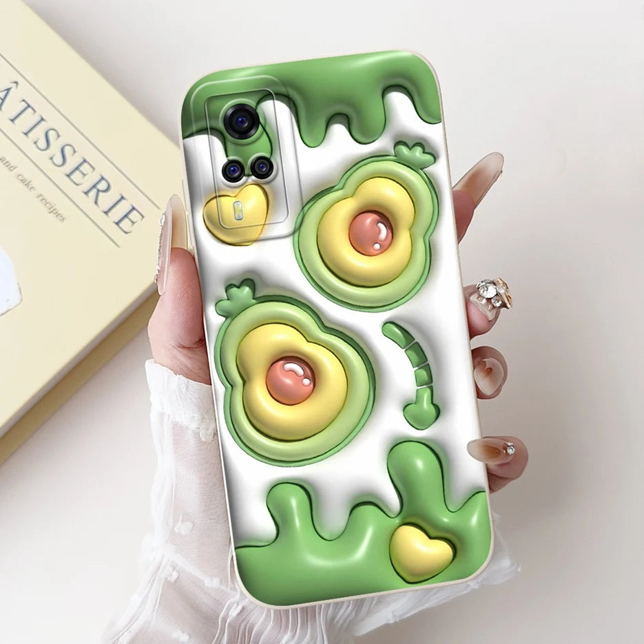 For Vivo Y51 2020 Case V2030 Luxury Candy Painted Cover Soft TPU Phone Case For Vivo Y31 Y 33 VivoY51 Fundas Vivo Y53s 4G Bumper