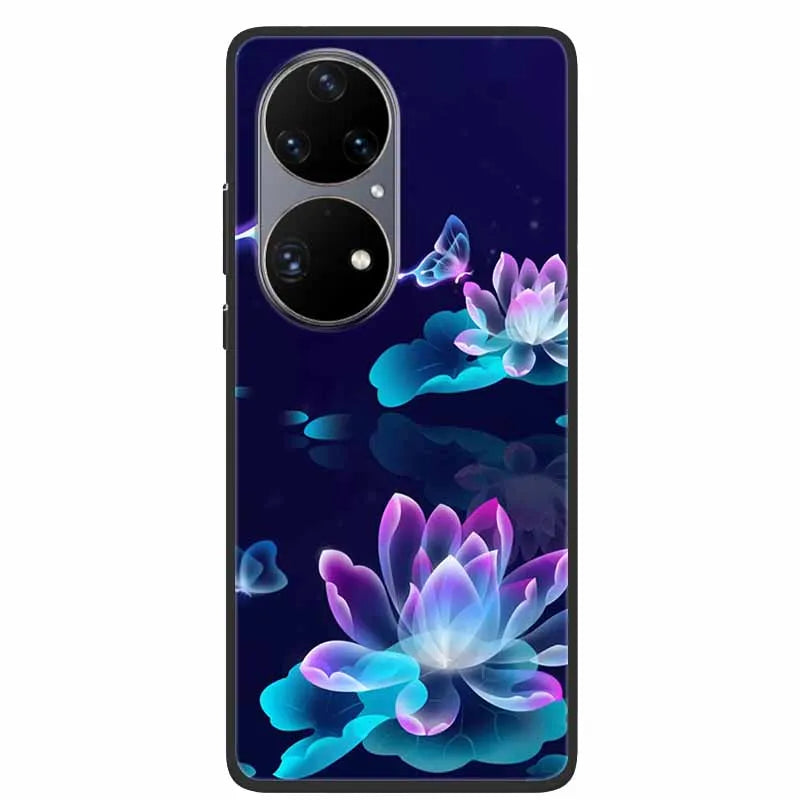 For Huawei P50 Pro Case P50E Shockproof Soft Silicone Phone Case For Huawei P50Pro Back Cover P 50 Luxury Protective TPU Coque