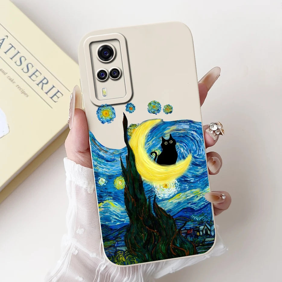 For Vivo Y51 2020 Case V2030 Luxury Candy Painted Cover Soft TPU Phone Case For Vivo Y31 Y 33 VivoY51 Fundas Vivo Y53s 4G Bumper