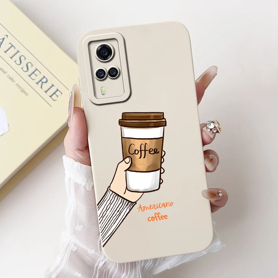 For Vivo Y51 2020 Case V2030 Luxury Candy Painted Cover Soft TPU Phone Case For Vivo Y31 Y 33 VivoY51 Fundas Vivo Y53s 4G Bumper