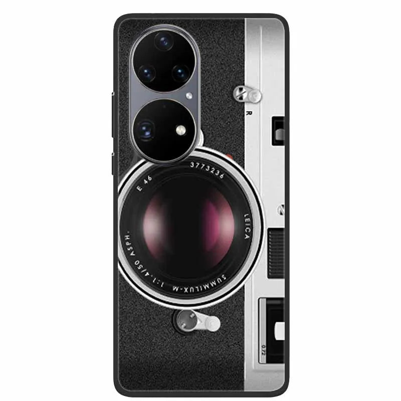 For Huawei P50 Pro Case P50E Shockproof Soft Silicone Phone Case For Huawei P50Pro Back Cover P 50 Luxury Protective TPU Coque