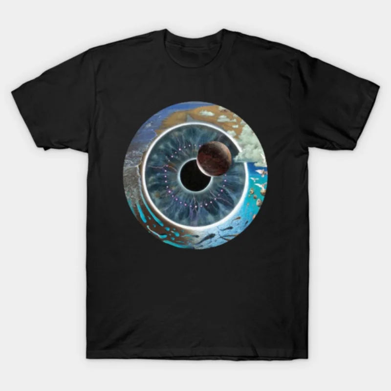 Pink Floyd T-shirt, unisex street style short-sleeved American retro casual 100% cotton trendy high-street short-sleeved T-shirt