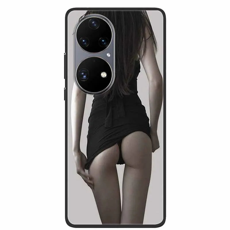 For Huawei P50 Pro Case P50E Shockproof Soft Silicone Phone Case For Huawei P50Pro Back Cover P 50 Luxury Protective TPU Coque