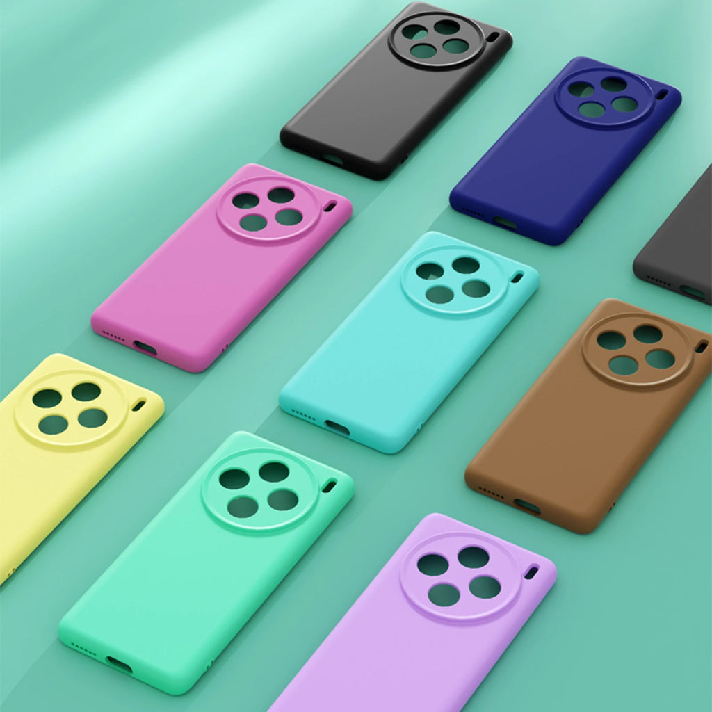 Soft Liquid Silicone Phone Case For VIVO X100 Ultra X300S X200 Pro Mini X300Ultra , Slim Skin Fleece Camera Protection Cover