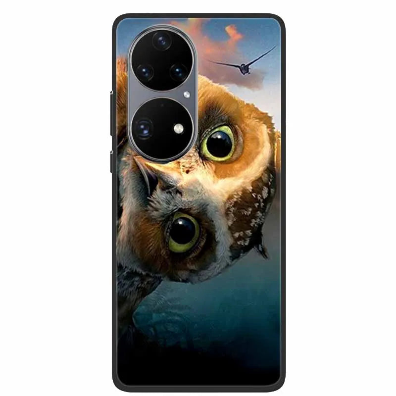 For Huawei P50 Pro Case P50E Shockproof Soft Silicone Phone Case For Huawei P50Pro Back Cover P 50 Luxury Protective TPU Coque