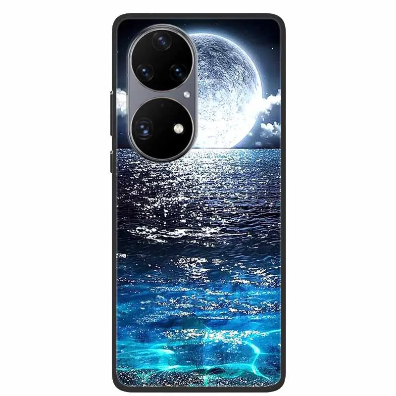 For Huawei P50 Pro Case P50E Shockproof Soft Silicone Phone Case For Huawei P50Pro Back Cover P 50 Luxury Protective TPU Coque
