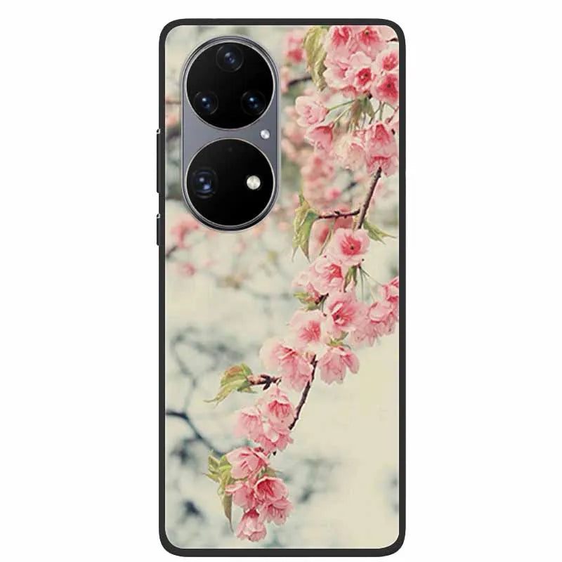For Huawei P50 Pro Case P50E Shockproof Soft Silicone Phone Case For Huawei P50Pro Back Cover P 50 Luxury Protective TPU Coque