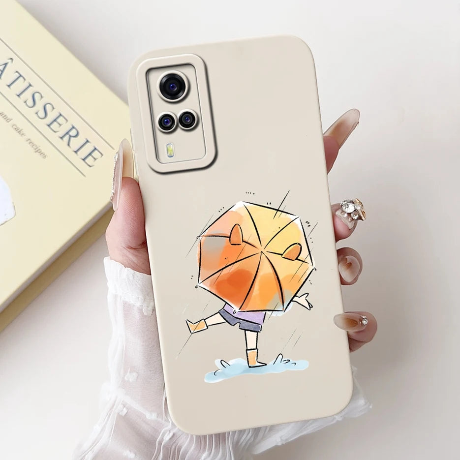 For Vivo Y51 2020 Case V2030 Luxury Candy Painted Cover Soft TPU Phone Case For Vivo Y31 Y 33 VivoY51 Fundas Vivo Y53s 4G Bumper
