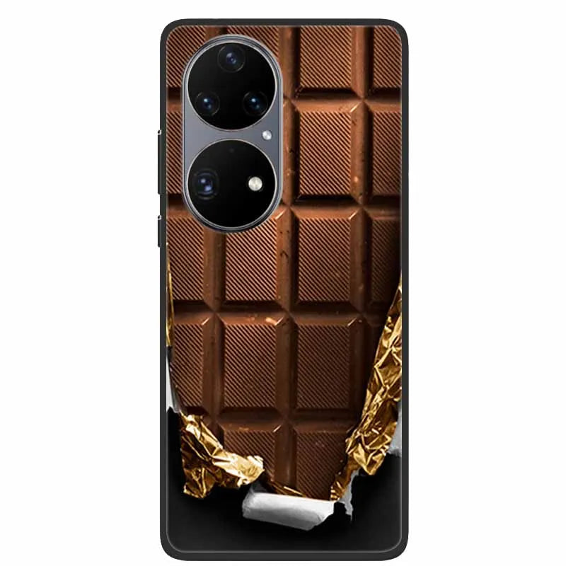 For Huawei P50 Pro Case P50E Shockproof Soft Silicone Phone Case For Huawei P50Pro Back Cover P 50 Luxury Protective TPU Coque