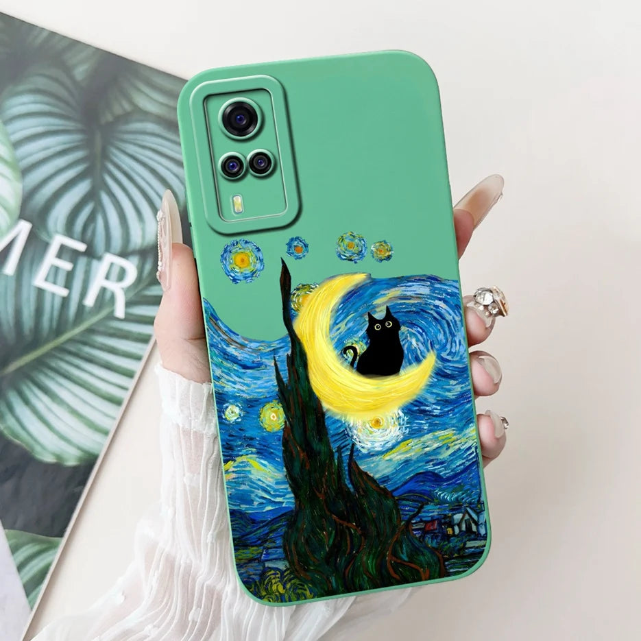 For Vivo Y51 2020 Case V2030 Luxury Candy Painted Cover Soft TPU Phone Case For Vivo Y31 Y 33 VivoY51 Fundas Vivo Y53s 4G Bumper