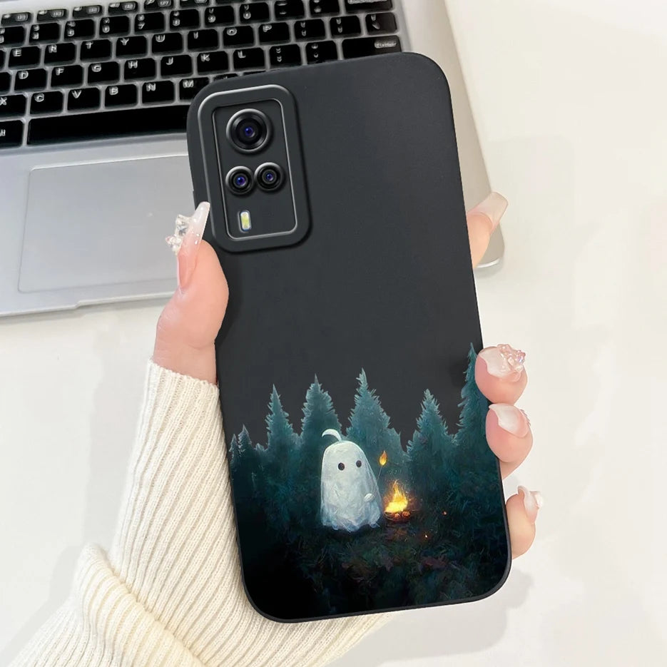 For Vivo Y51 2020 Case V2030 Luxury Candy Painted Cover Soft TPU Phone Case For Vivo Y31 Y 33 VivoY51 Fundas Vivo Y53s 4G Bumper