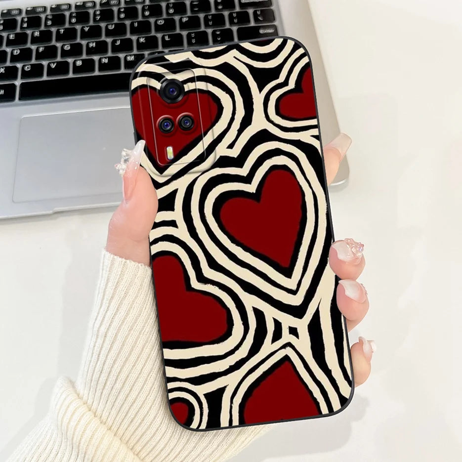 For Vivo Y51 2020 Case V2030 Luxury Candy Painted Cover Soft TPU Phone Case For Vivo Y31 Y 33 VivoY51 Fundas Vivo Y53s 4G Bumper