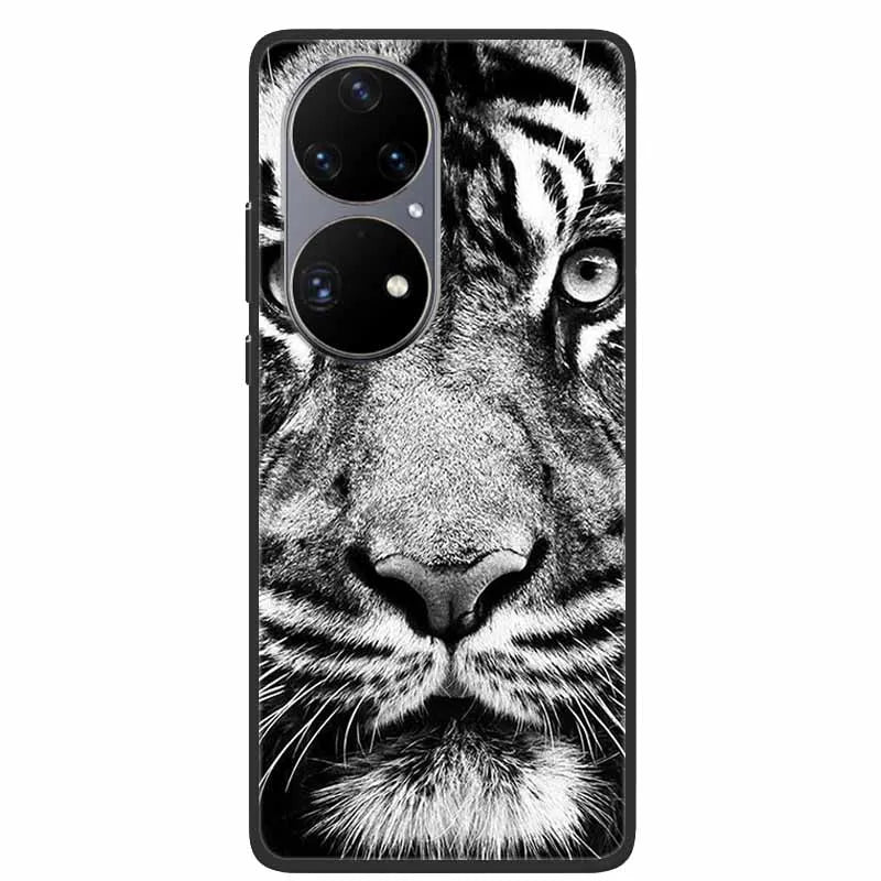 For Huawei P50 Pro Case P50E Shockproof Soft Silicone Phone Case For Huawei P50Pro Back Cover P 50 Luxury Protective TPU Coque