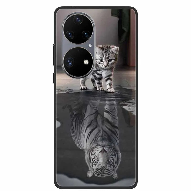 For Huawei P50 Pro Case P50E Shockproof Soft Silicone Phone Case For Huawei P50Pro Back Cover P 50 Luxury Protective TPU Coque