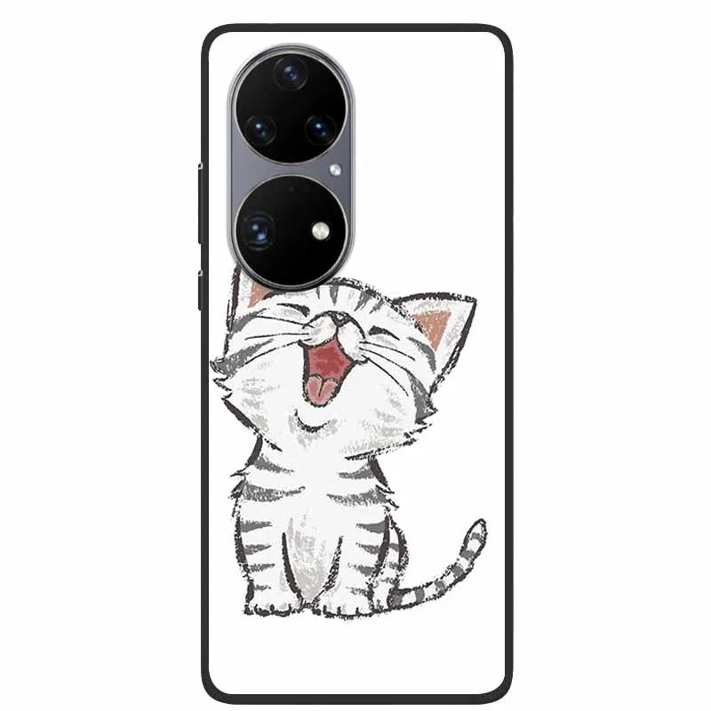 For Huawei P50 Pro Case P50E Shockproof Soft Silicone Phone Case For Huawei P50Pro Back Cover P 50 Luxury Protective TPU Coque