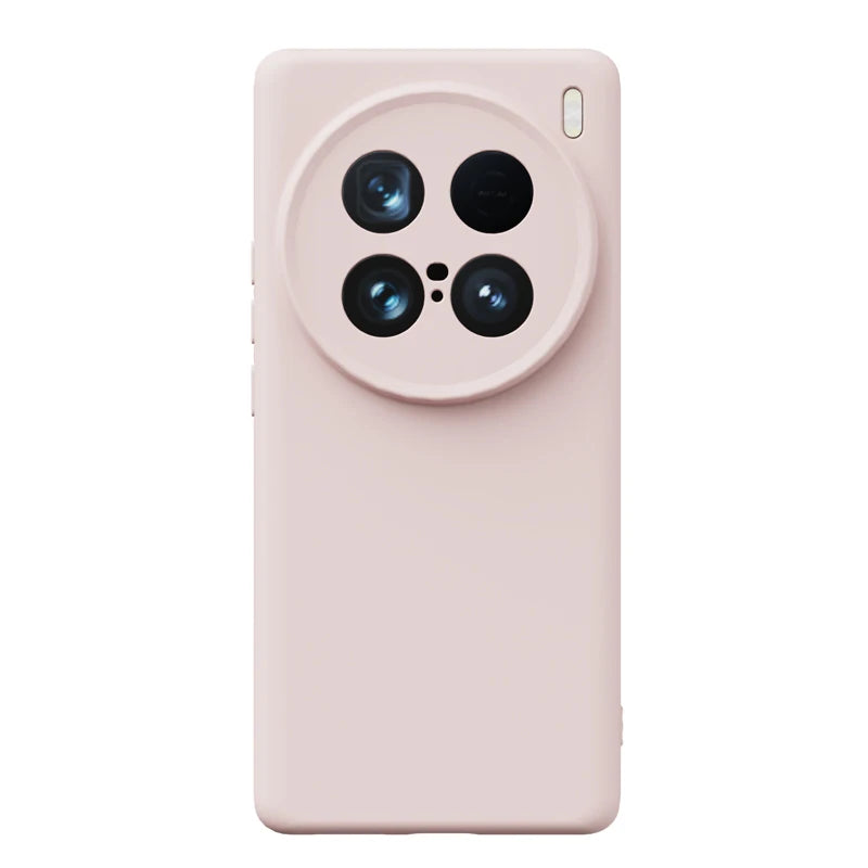 Soft Liquid Silicone Phone Case For VIVO X100 Ultra X300S X200 Pro Mini X300Ultra , Slim Skin Fleece Camera Protection Cover