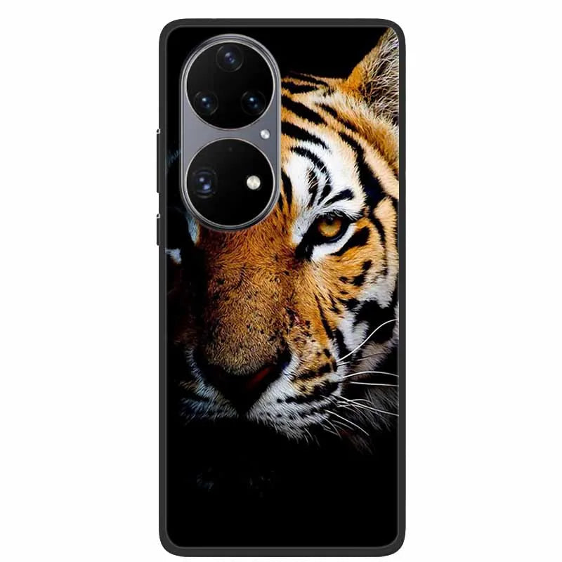 For Huawei P50 Pro Case P50E Shockproof Soft Silicone Phone Case For Huawei P50Pro Back Cover P 50 Luxury Protective TPU Coque