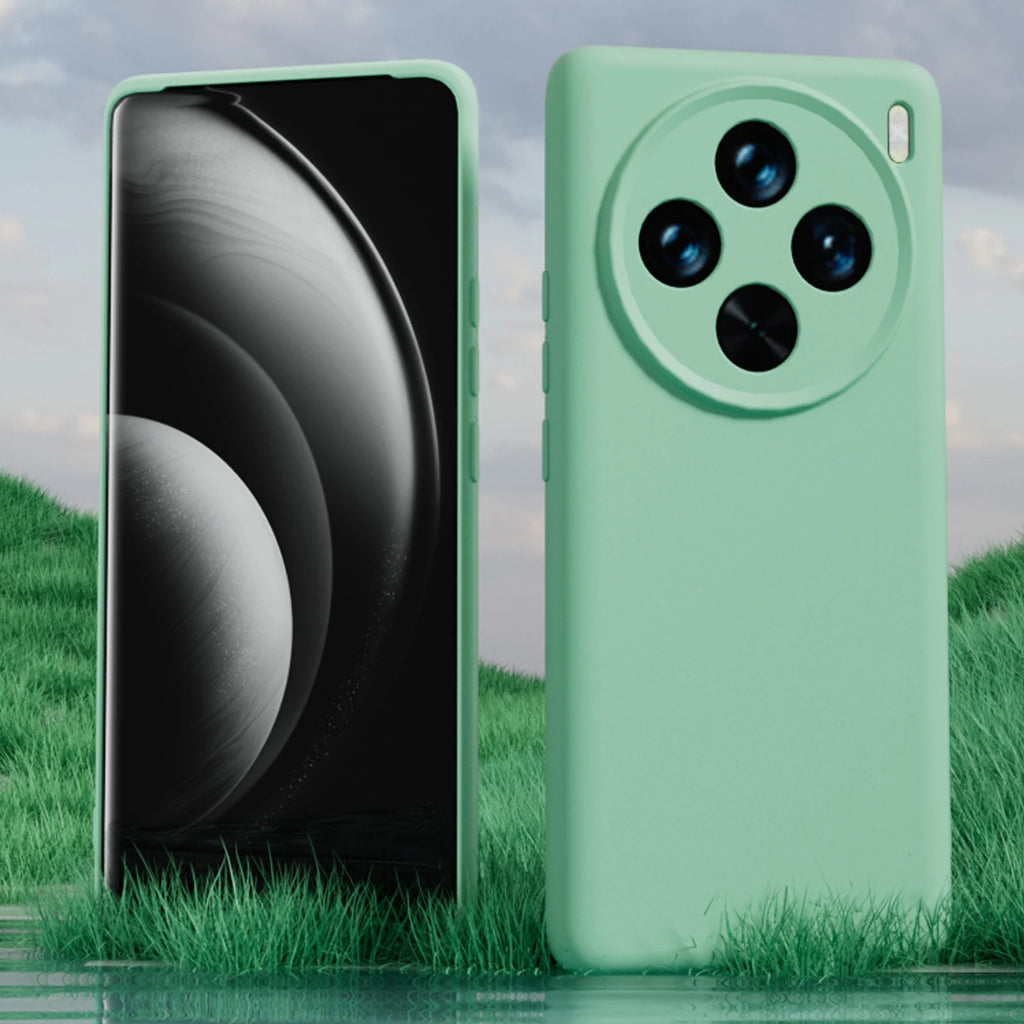 Soft Liquid Silicone Phone Case For VIVO X100 Ultra X300S X200 Pro Mini X300Ultra , Slim Skin Fleece Camera Protection Cover