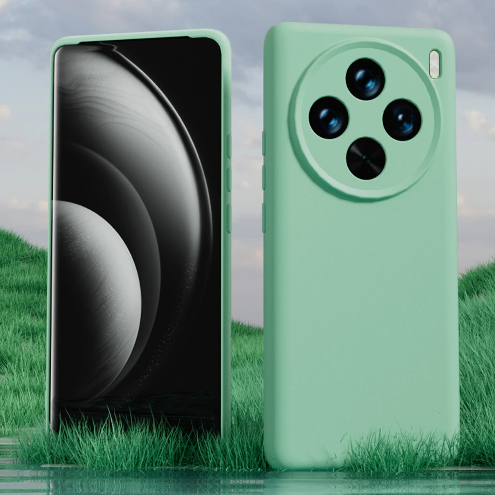 Soft Liquid Silicone Phone Case For VIVO X100 Ultra X300S X200 Pro Mini X300Ultra , Slim Skin Fleece Camera Protection Cover