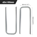 10-50PCS Landscape Staples 10-30cm Gauge Stake Galvanized Garden Staple U-Shaped Pins for Sod Anchoring Fabric Irrigation Tubing