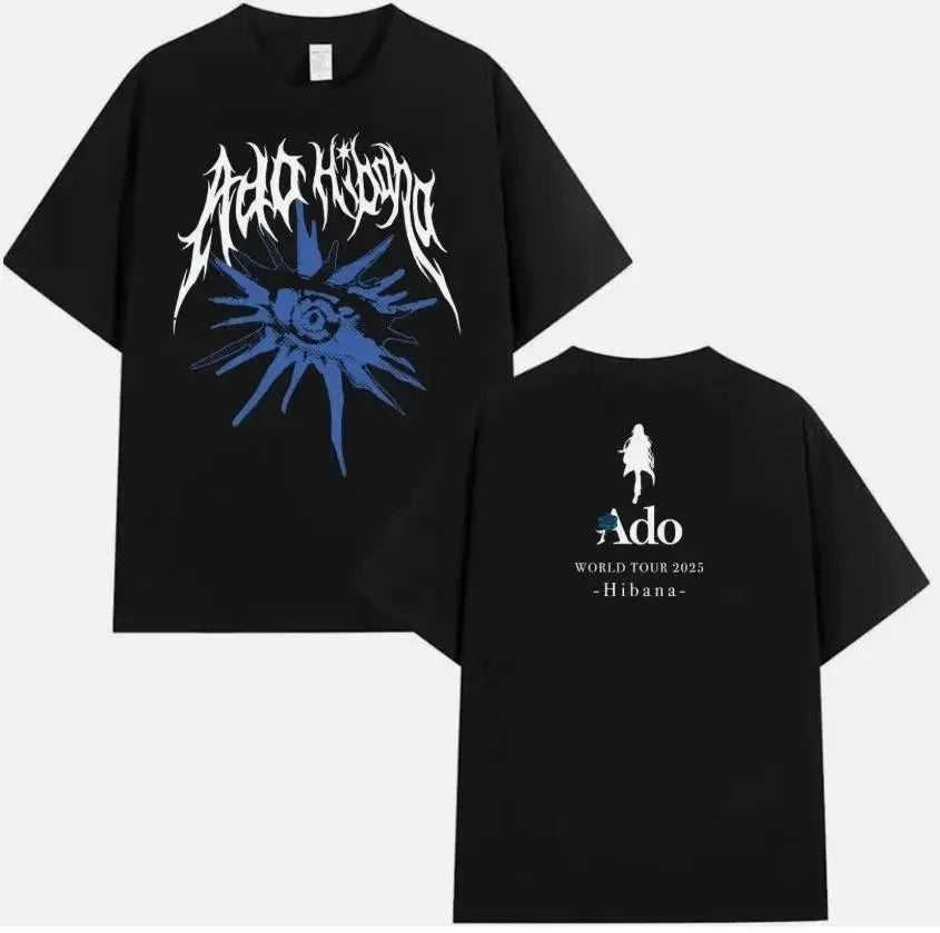 2025 Music Tour Japan Concert T-Shirt Fashion Casual Tops Print Cotton T Shirts New Men's and Women's Streetwear