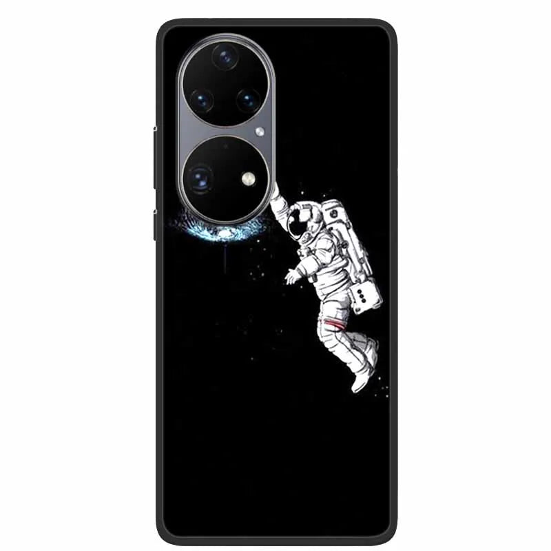 For Huawei P50 Pro Case P50E Shockproof Soft Silicone Phone Case For Huawei P50Pro Back Cover P 50 Luxury Protective TPU Coque